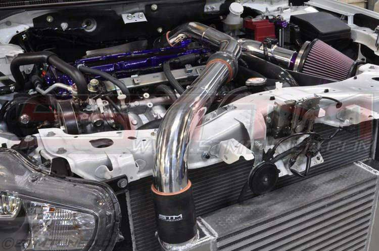 STM 2.5” Aluminum Upper Intercooler Pipe | 2008-2015 Mitsubishi Lancer Evolution X (STM-EVOX-UICP-AL).