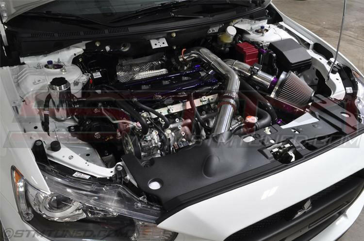 STM 2.5” Aluminum Upper Intercooler Pipe | 2008-2015 Mitsubishi Lancer Evolution X (STM-EVOX-UICP-AL).