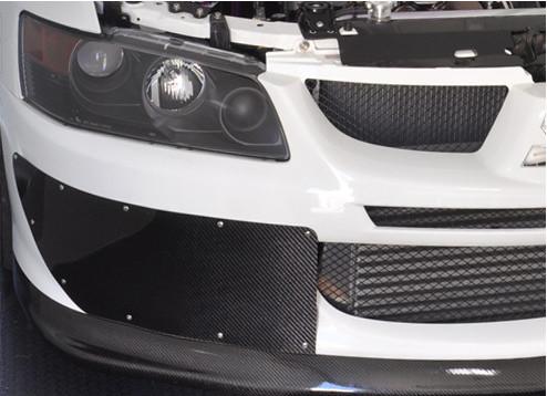 STM Carbon Fiber Front Bumper Shutters | 2003-2005 Mitsubishi Lancer Evolution 8 (EVO8-CFBS).