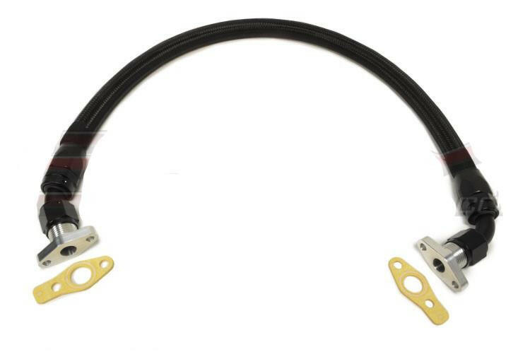 STM Turbo Oil Return Line -10AN | 2003-2007 Mitsubishi Evo 8/9 (EVO89-TORLB-STK).