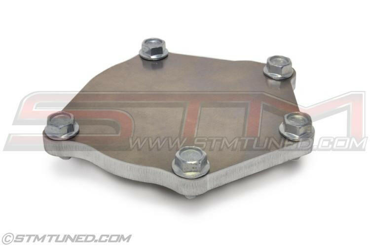 STM Water Pump Block-Off Plate | 2003-2006 Mitsubishi Lancer Evolution 8/9 (EVO89-WPBO).