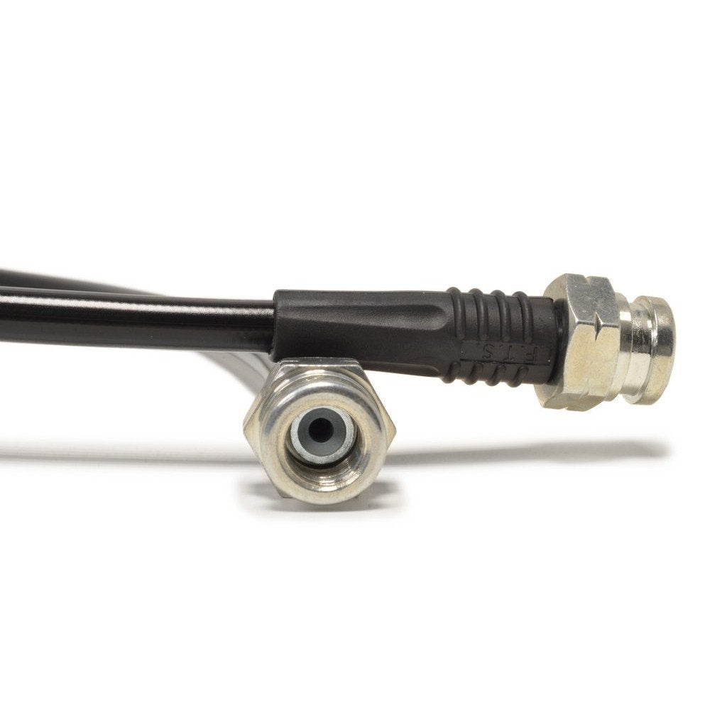 STM Stainless Steel Braided Brake Line Kit | 2001-2006 Mitsubishi Evo (STM-BL-MIT-1020BLK).