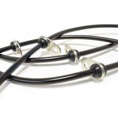 STM Braided Stainless Steel Brake Lines | 2008-2015 Mitsubishi Evo X (STM-BL-MIT-1025BLK).