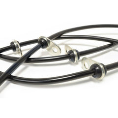 STM Braided Stainless Steel Brake Lines | 2008-2015 Mitsubishi Evo X (STM-BL-MIT-1025BLK).