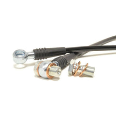 STM Braided Stainless Steel Brake Lines | 2008-2015 Mitsubishi Evo X (STM-BL-MIT-1025BLK).