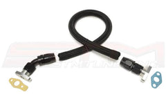 STM Braided Nylon -10AN Turbo Oil Return Line GT-Series | Multiple Mitsubishi Fitments (EVO-DSM-TORLB-GT).