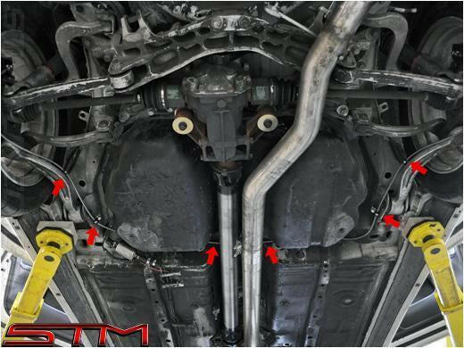 STM Staging Brake Kit | 2001-2006 Mitsubishi Evolution 7/8/9 (EVO-STG-BRK-V2).