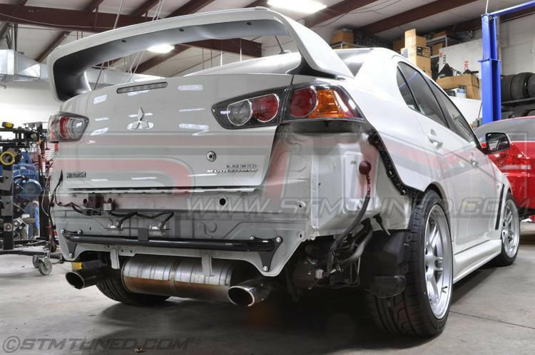 STM Lightweight Rear Bumper Support Bar | 2008-2015 Mitsubishi Lancer Evolution X (STM-EVOX-BSBR).