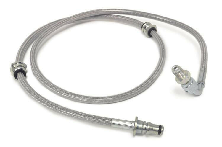 STM Teflon-Coated Braided Stainless Steel Clutch Line | 2008-2015 Mitsubishi Evo X (STM-EVOX-CLUTCHLINE).