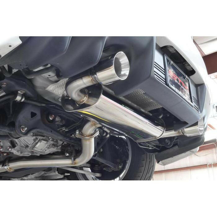 STM Stainless Cat-Back Exhaust - Dual Exit | 2008-2015 Mitsubishi Evo X (STM-EVOX-EXDE-SS).