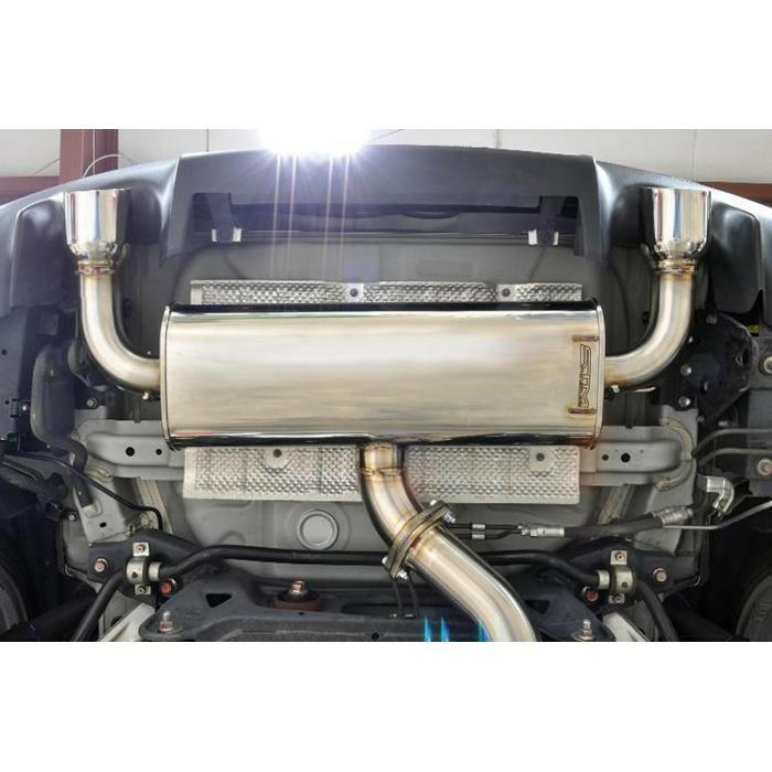 STM Stainless Cat-Back Exhaust - Dual Exit | 2008-2015 Mitsubishi Evo X (STM-EVOX-EXDE-SS).