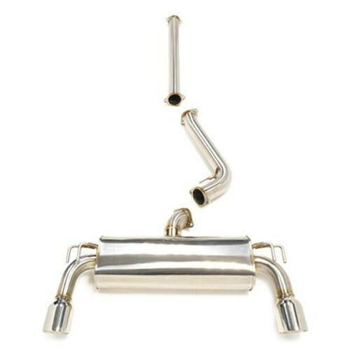 STM Stainless Cat-Back Exhaust - Dual Exit | 2008-2015 Mitsubishi Evo X (STM-EVOX-EXDE-SS).