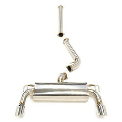 STM Stainless Cat-Back Exhaust - Dual Exit | 2008-2015 Mitsubishi Evo X (STM-EVOX-EXDE-SS).