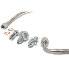 STM Garrett GT30/35R Turbo Oil Feed Line Kit | 2008-2015 Mitsubishi Evo X (STM-EVOX-OFLK-GTBB).