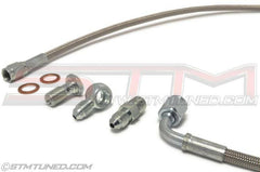 STM Turbo Oil Feed Line Kit | 2008-2015 Mitsubishi Evo X (STM-EVOX-OFLK-PTEBB).