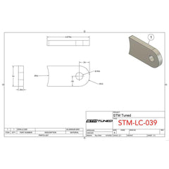 STM Manifold Catch Can Mounting Tab | 2001-2006 Mitsubishi Evo (STM-LC-039).