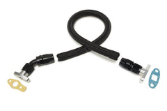 STM Braided Nylon -10AN Turbo Oil Return Line G-Series | 2003-2006 Mitsubishi Lancer Evolution VIII-IX (STM-EVO-DSM-TORLB-G).