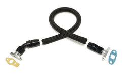 STM Braided Nylon -10AN Turbo Oil Return Line G-Series | 2003-2006 Mitsubishi Lancer Evolution VIII-IX (STM-EVO-DSM-TORLB-G).