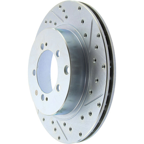 Stoptech Sport Slotted & Drilled Rear Rotor | 2001-2006 Mitsubishi Evo 7/8/9 (227.46065L/R).