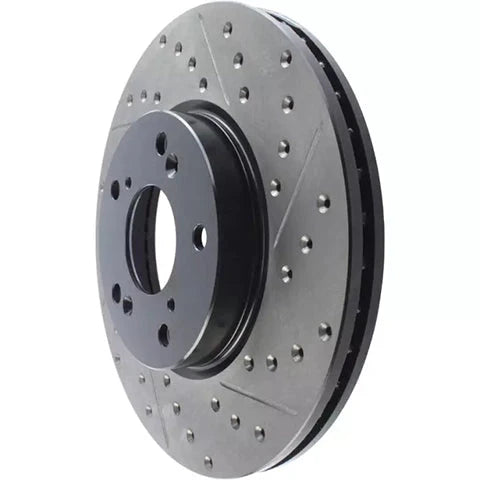 Stoptech Cryo-Treated Drilled and Slotted Front Brake Rotor | 2022+ Honda Civic (127.40036CL/R).