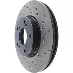 Stoptech Cryo-Treated Drilled and Slotted Front Brake Rotor | 2022+ Honda Civic (127.40036CL/R).