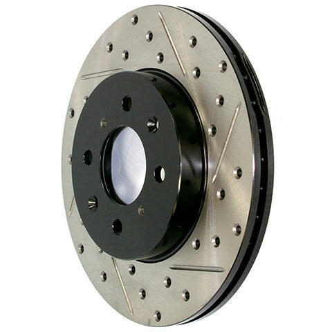 Stoptech Drilled and Slotted Front Brake Rotors | 2022+ Honda Civic Si(127.40096L/R).