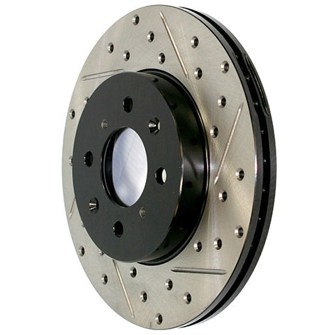 Stoptech Drilled and Slotted Front Brake Rotors | 2022+ Honda Civic Si(127.40096L/R).