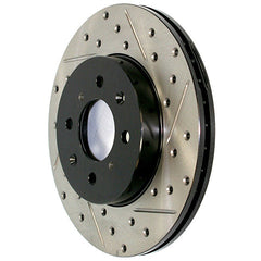 Stoptech Drilled and Slotted Front Brake Rotors | 2022+ Honda Civic Si(127.40096L/R).