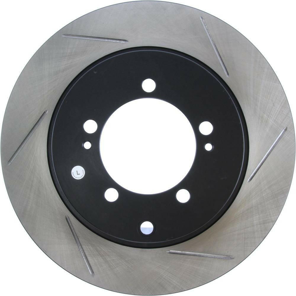 StopTech Sport Slotted Brake Rotor - Rear Left | 2003-2006 Mitsubishi Evo 8/9 (126.46065SL).