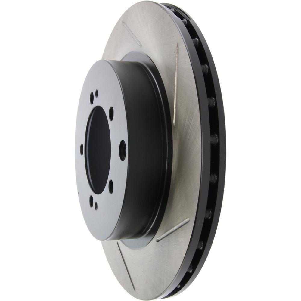 StopTech Sport Slotted Brake Rotor - Rear Left | 2003-2006 Mitsubishi Evo 8/9 (126.46065SL).