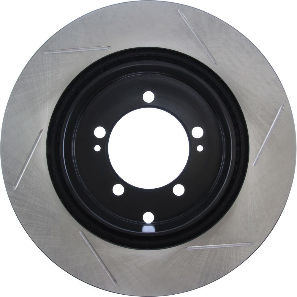 StopTech Sport Slotted Brake Rotor - Rear Right | 2003-2006 Mitsubishi Evo 8/9 (126.46065SR).