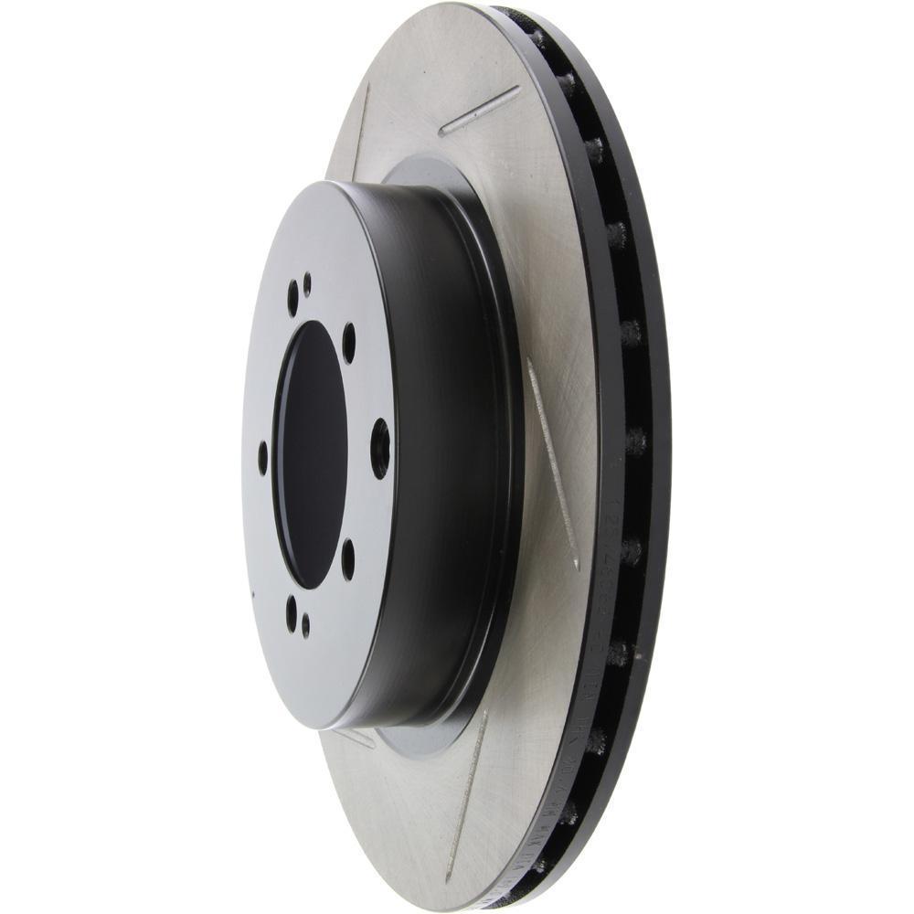 StopTech Sport Slotted Brake Rotor - Rear Right | 2003-2006 Mitsubishi Evo 8/9 (126.46065SR).