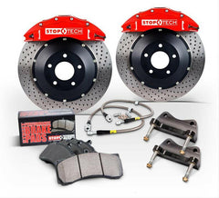 Stoptech Performance Red Brake Kit Front Slotted Rotors (83.625.6700.73).