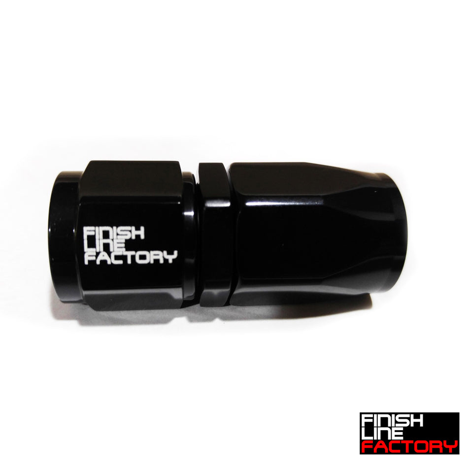 FLF Swivel Hose End (Braided Rubber) - Straight