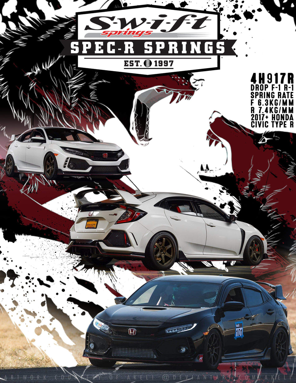 Swift Sports Springs Spec-R | 2017-2021 Honda Civic Type-R (4H917R)