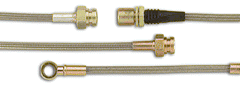 Techna-Fit Brake Line Kits - Black Hose (Mitsubishi Evo 8/9) MIT2020-BLK.