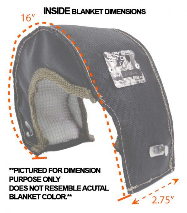 Thermal Zero Turbo Blanket for Borg Warner S400 Series T6 Turbo (TZ328511-B/TZ328511-L).