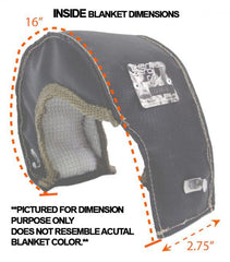 Thermal Zero Turbo Blanket for Borg Warner S400 Series T6 Turbo (TZ328511-B/TZ328511-L).