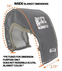 Thermal Zero Turbo Blanket for Borg Warner S400 Series T6 Turbo (TZ328511-B/TZ328511-L).