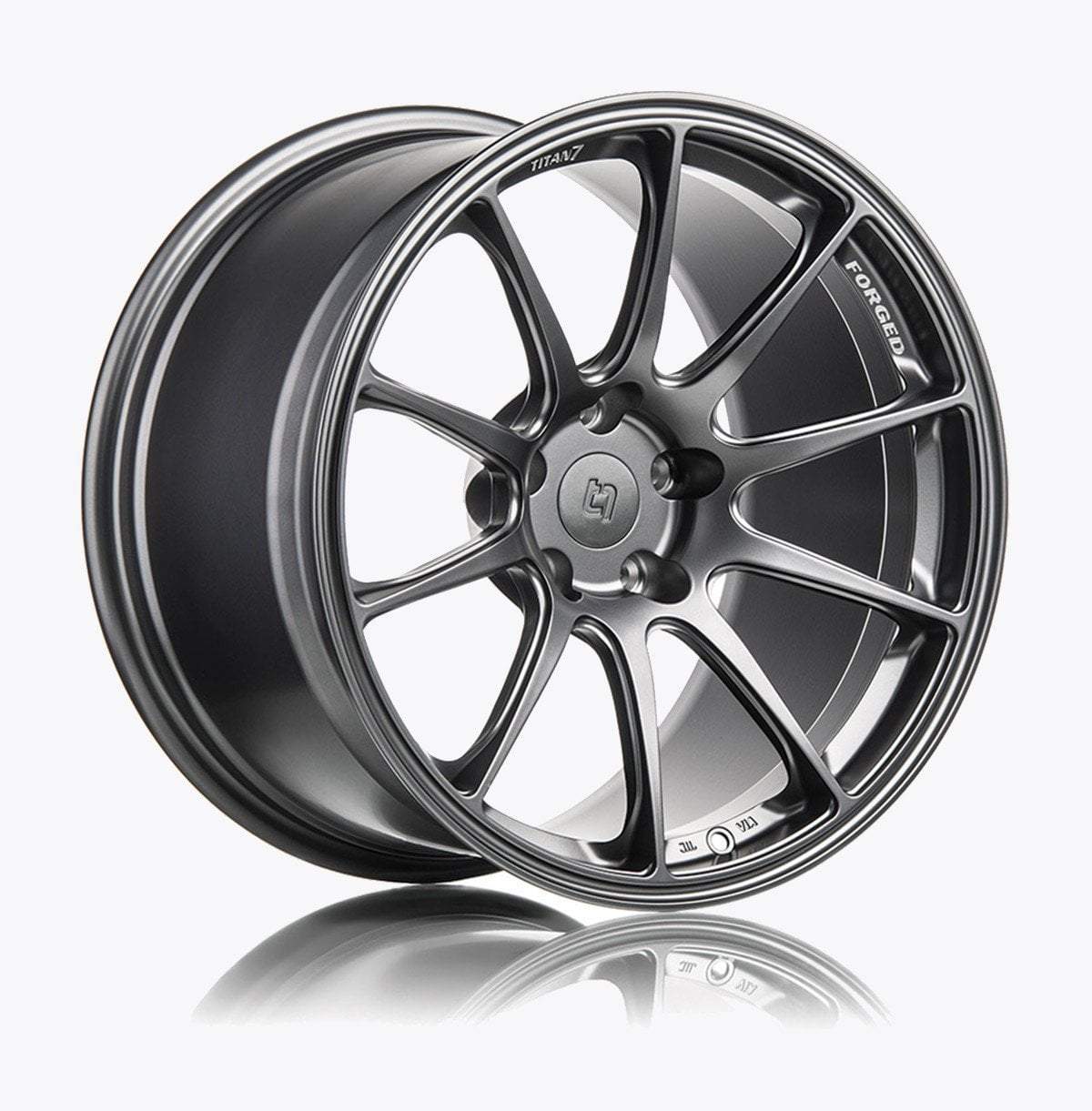 Titan 7 T-R10 5x114.3 18” Satin Titanium Wheels