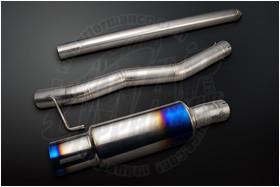 Tomei Titanium Cat-Back Exhaust JDM Bumper | 2003-2006 Mitsubishi EVO 7-9 (TB6090-MT01A).