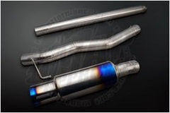 Tomei Titanium Cat-Back Exhaust JDM Bumper | 2003-2006 Mitsubishi EVO 7-9 (TB6090-MT01A).