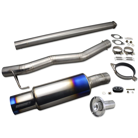 Tomei Titanium Cat-Back Exhaust JDM Bumper | 2003-2006 Mitsubishi EVO 7-9 (TB6090-MT01A).