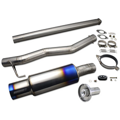 Tomei Titanium Cat-Back Exhaust JDM Bumper | 2003-2006 Mitsubishi EVO 7-9 (TB6090-MT01A).