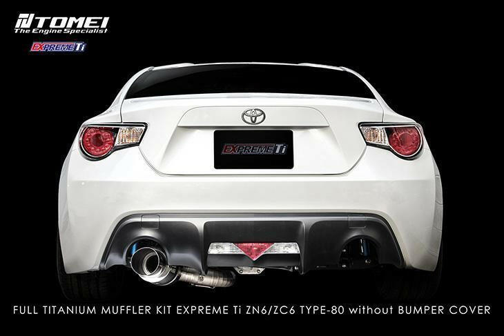 Tomei Expreme Ti Type-80 Cat Back Exhaust | 2013-2024 Subaru BRZ / Scion FR-S / Toyota GR86(TB6090-SB03C).