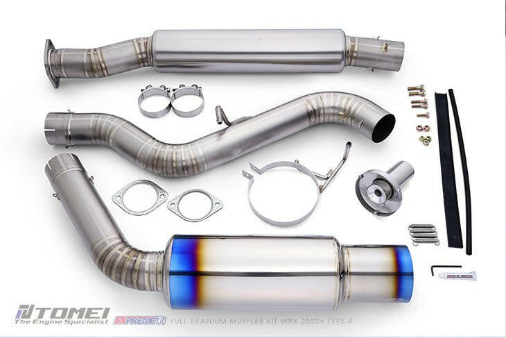 Tomei Expreme Ti Single Exit Titanium Catback ”Type R” | 2022+ Subaru WRX (TB6090-SB06A).