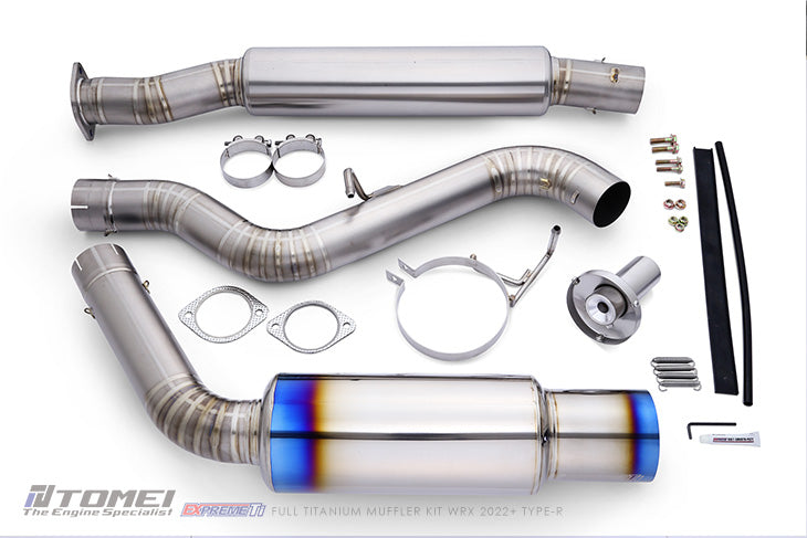 Tomei Expreme Ti Single Exit Titanium Catback ”Type R” | 2022+ Subaru WRX (TB6090-SB06A).