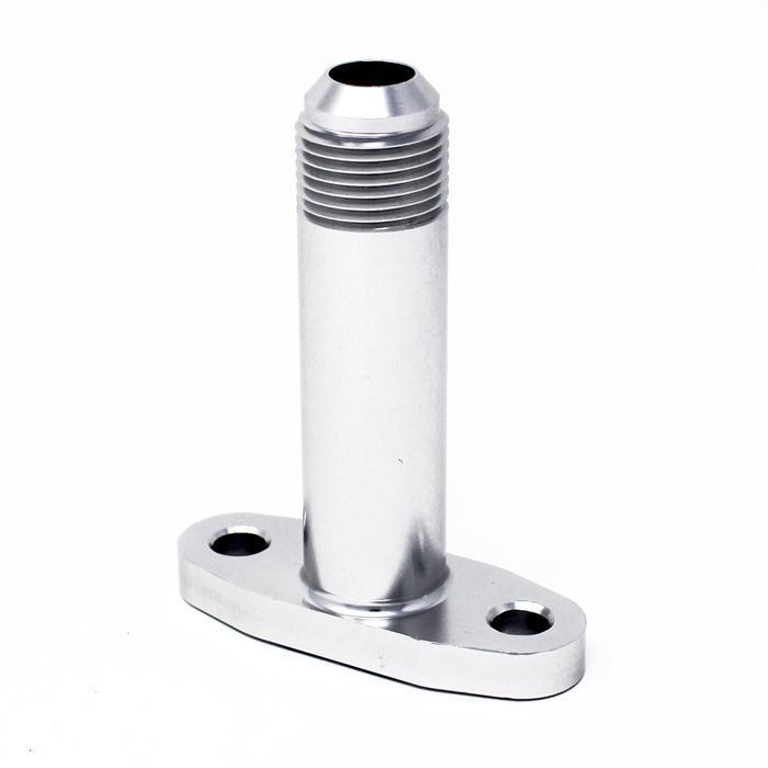 Torque Solution Extended Port Matched -10AN Oil Drain Flange for T3/T4 Turbos (TS-UNI-588).