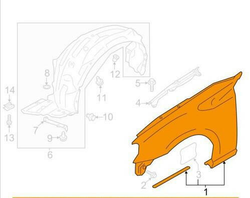 Toyota OEM Fender Liner - RH | 2013-2021 BRZ / FR-S(su003-06093).
