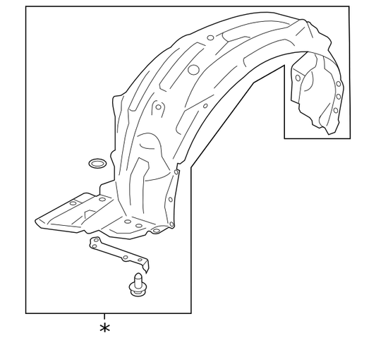 Toyota OEM Fender Liner - RH | 2013-2021 BRZ / FR-S(su003-06093).